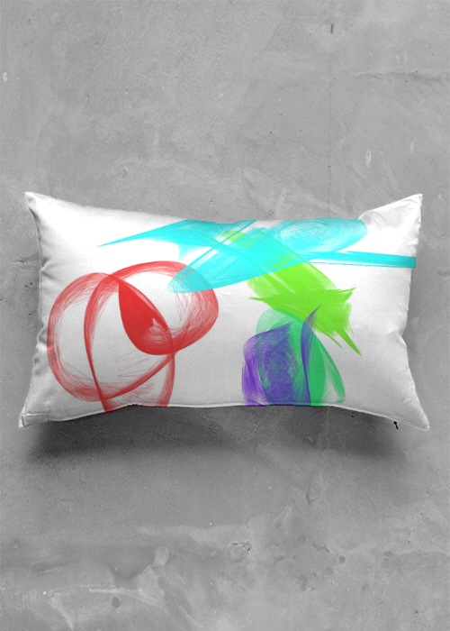 White Circle Decorative Pillow Cover