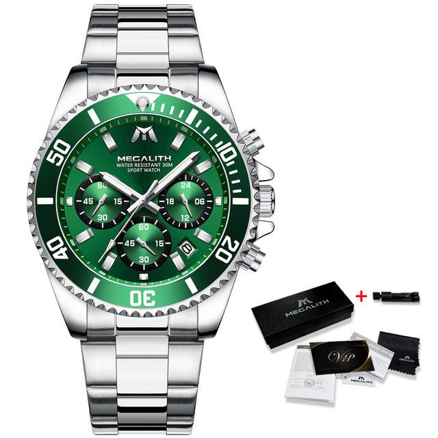 Men Sports Chronograph Waterproof Wrist Watches