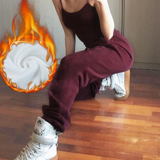 Women Plus Size High Waist Pants