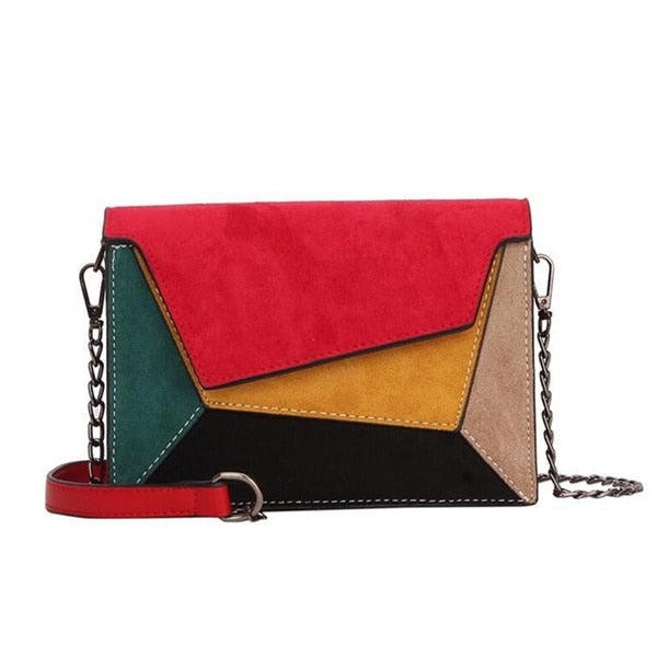 Retro Matte Patchwork Crossbody Bags