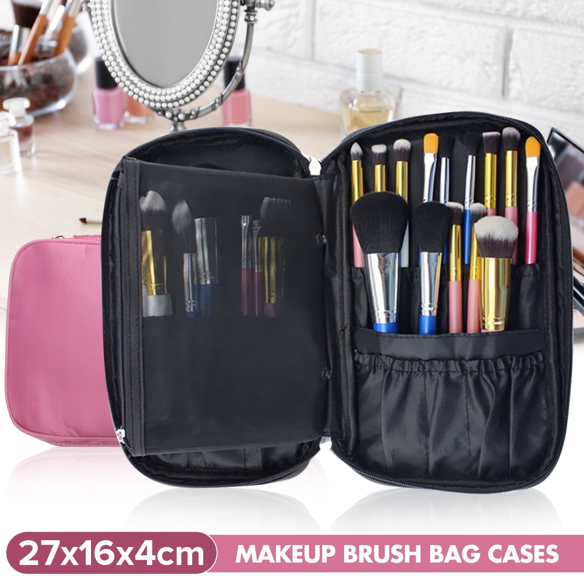 1PCS Make Up Brush Organizer Handbag