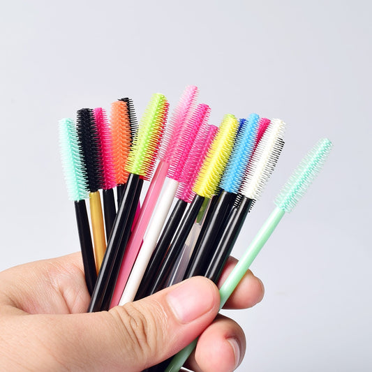 50pcs Disposable Silicone Gel Eyelash Brush