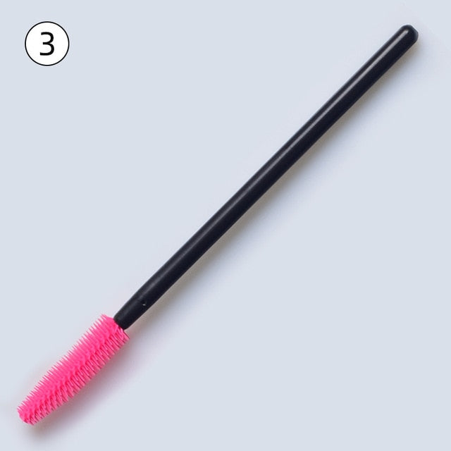 50pcs Disposable Silicone Gel Eyelash Brush