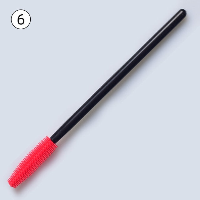 50pcs Disposable Silicone Gel Eyelash Brush