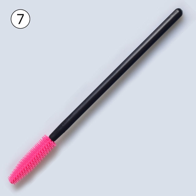 50pcs Disposable Silicone Gel Eyelash Brush