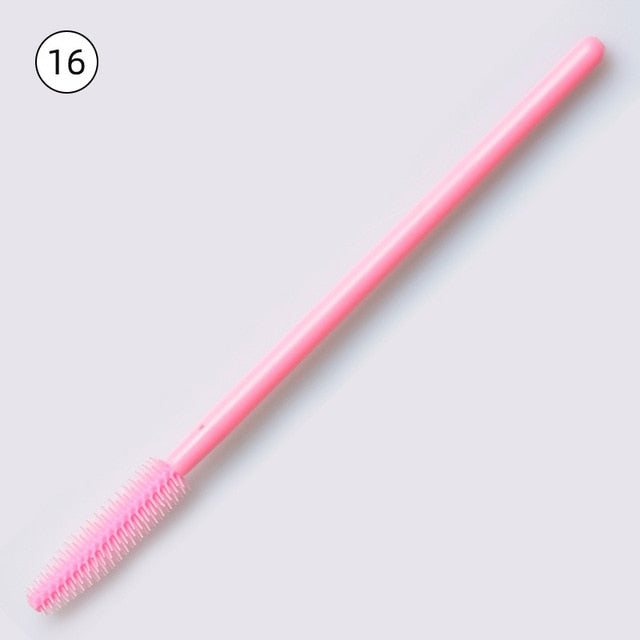 50pcs Disposable Silicone Gel Eyelash Brush