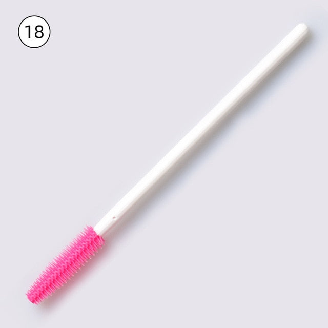 50pcs Disposable Silicone Gel Eyelash Brush