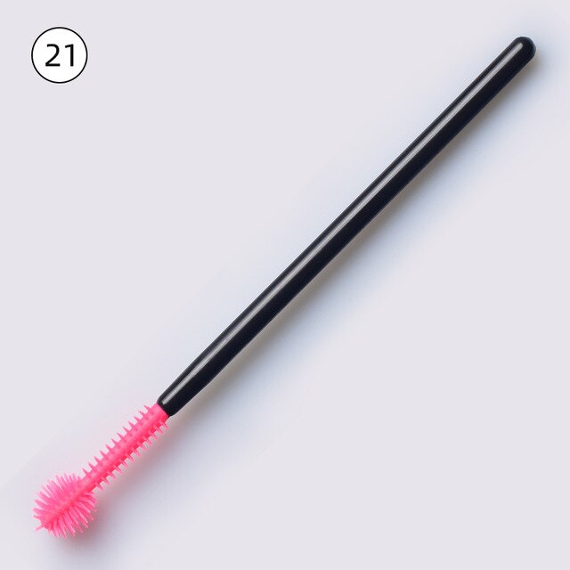 50pcs Disposable Silicone Gel Eyelash Brush