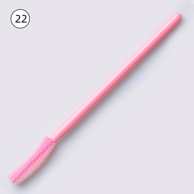 50pcs Disposable Silicone Gel Eyelash Brush