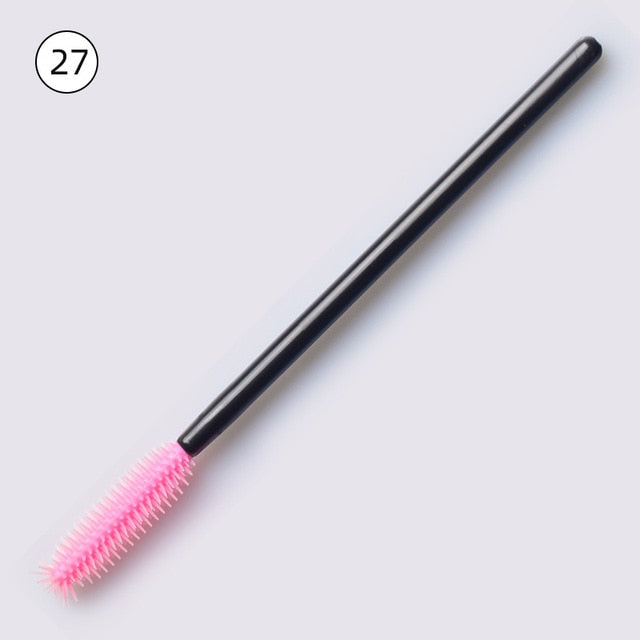 50pcs Disposable Silicone Gel Eyelash Brush