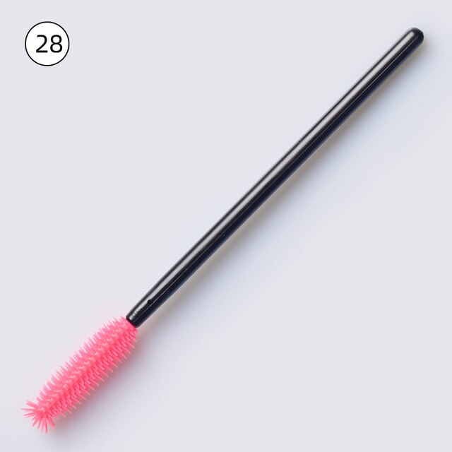 50pcs Disposable Silicone Gel Eyelash Brush