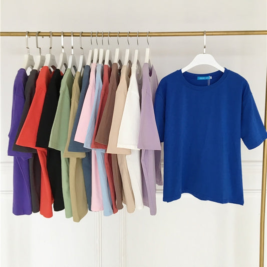 15 Solid Color Cotton T shirt