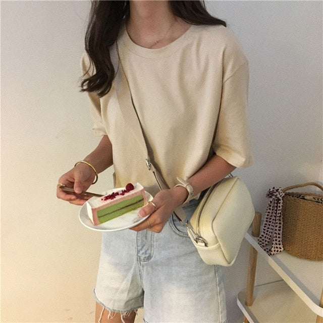 15 Solid Color Cotton T shirt