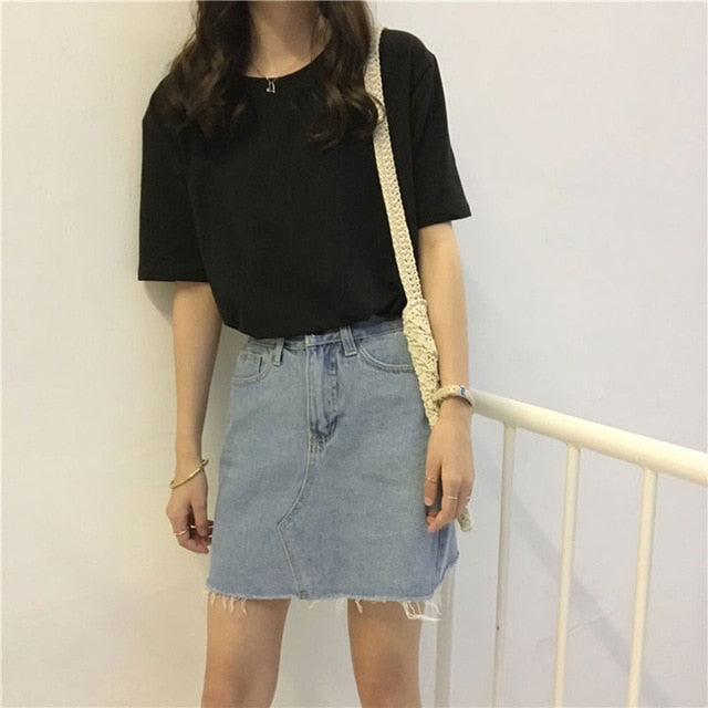 15 Solid Color Cotton T shirt