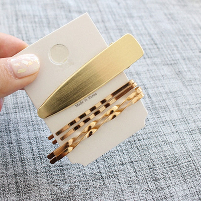 3Pcs/Set Pearl Metal Hair Clip Hairband