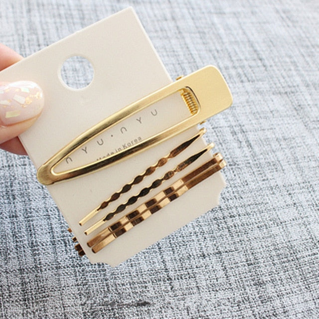 3Pcs/Set Pearl Metal Hair Clip Hairband