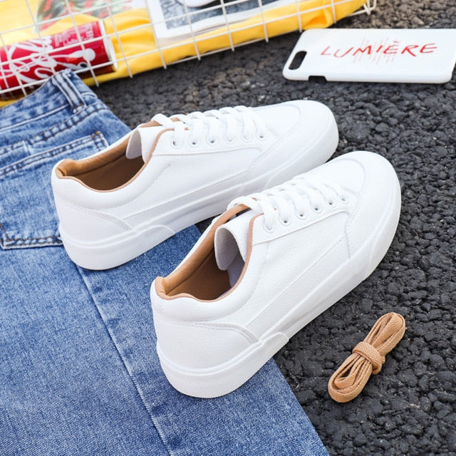 Casual Leather Sneakers Shoe