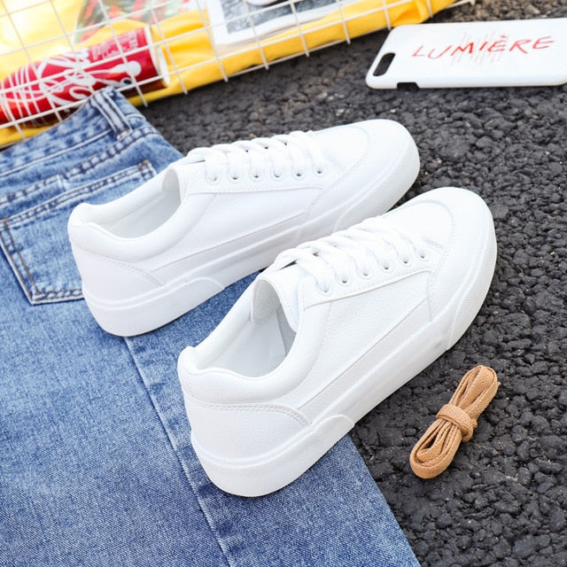 Casual Leather Sneakers Shoe