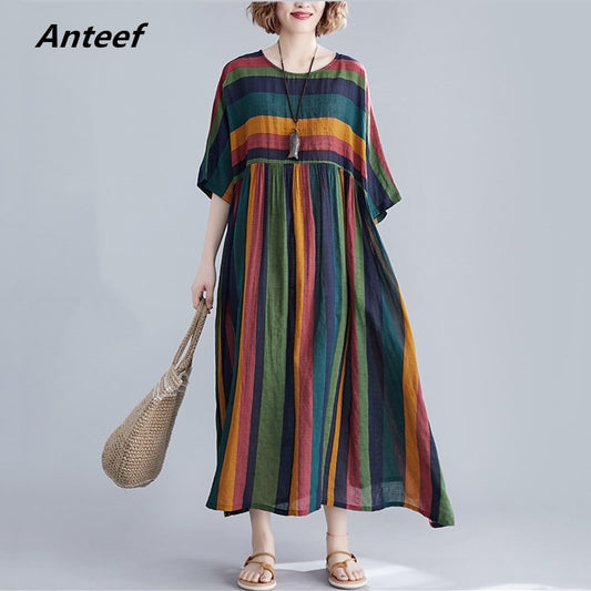 Women casual loose long Dress