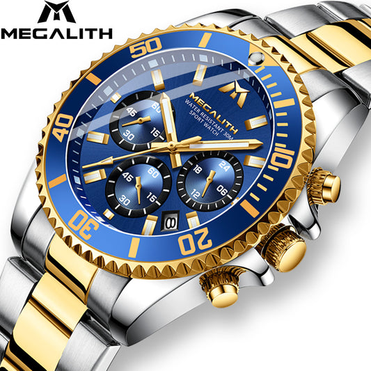 Men Sports Chronograph Waterproof Wrist Watches