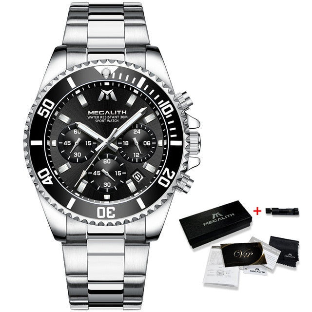 Men Sports Chronograph Waterproof Wrist Watches