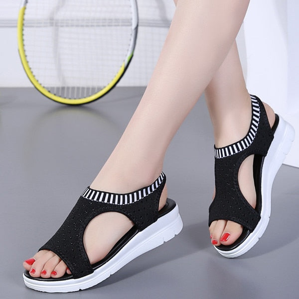 Summer Slip-on Flat Ladies Sandals