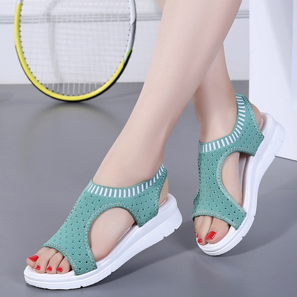 Summer Slip-on Flat Ladies Sandals