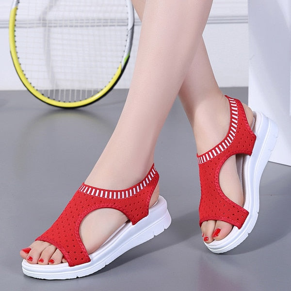 Summer Slip-on Flat Ladies Sandals
