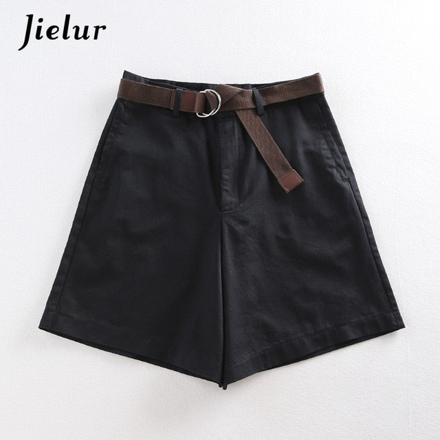 Women A-line High Waist Slim Short