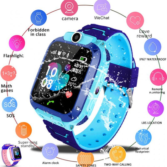 Smart Waterproof Kids Phone Call Wrist Watch