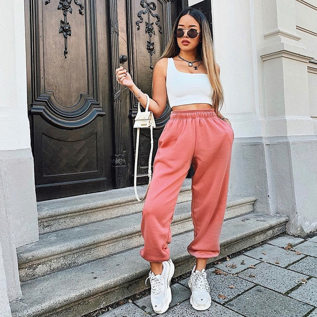Women Plus Size High Waist Pants