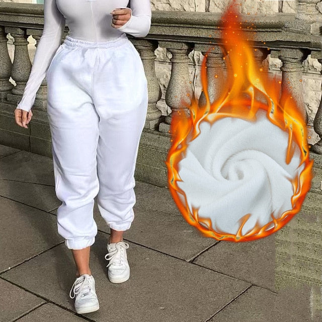 Women Plus Size High Waist Pants