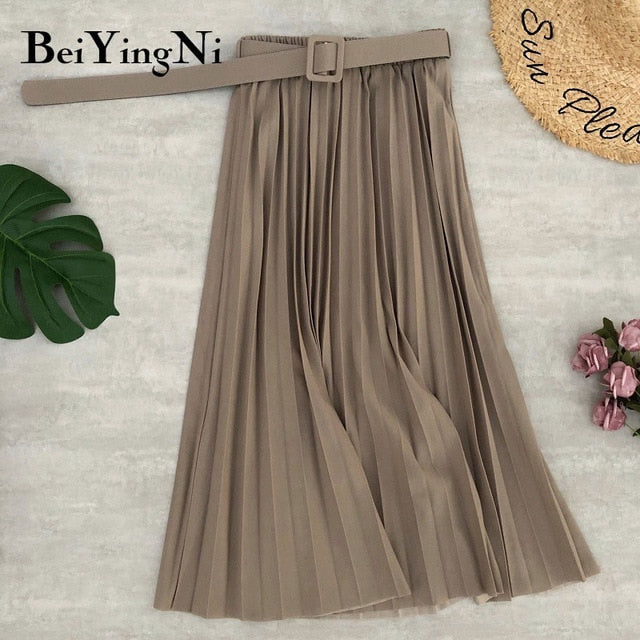 Casual High Waist Women Skirt