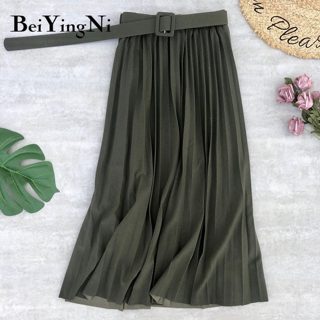 Casual High Waist Women Skirt
