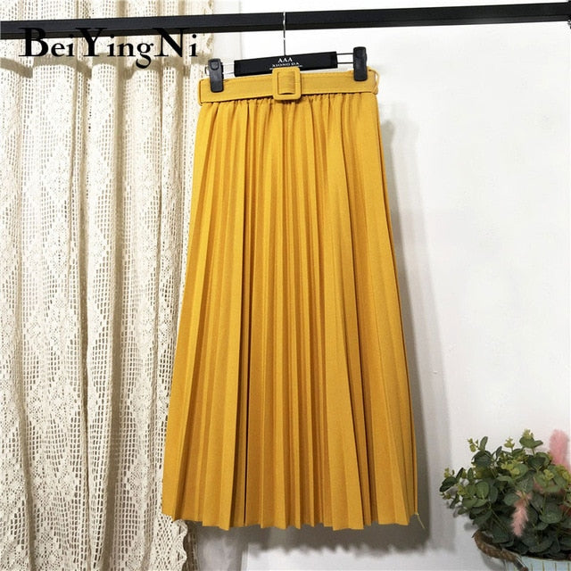 Casual High Waist Women Skirt
