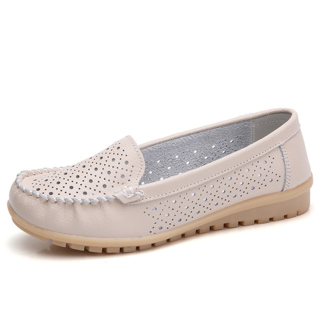 Women Flats Genuine Leather Shoes