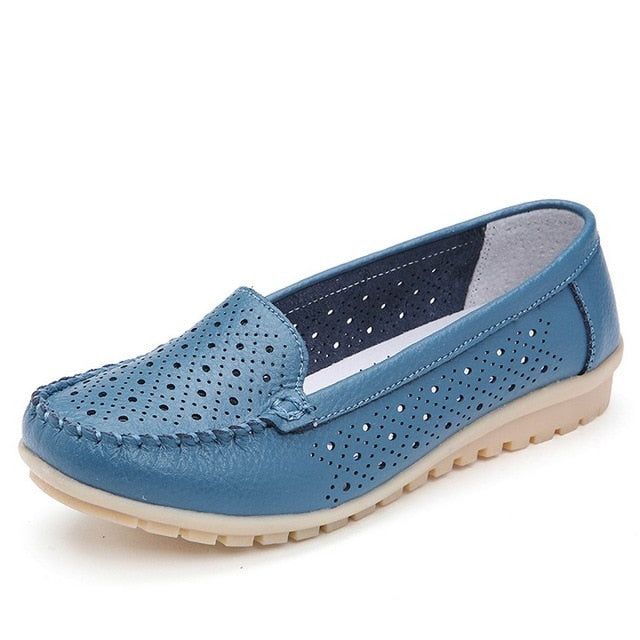 Women Flats Genuine Leather Shoes