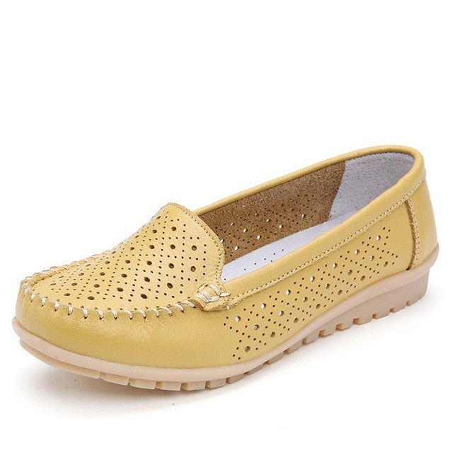 Women Flats Genuine Leather Shoes