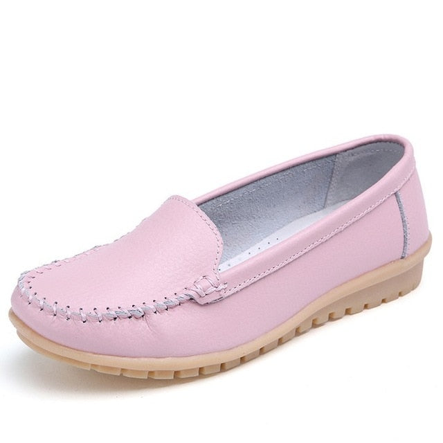 Women Flats Genuine Leather Shoes