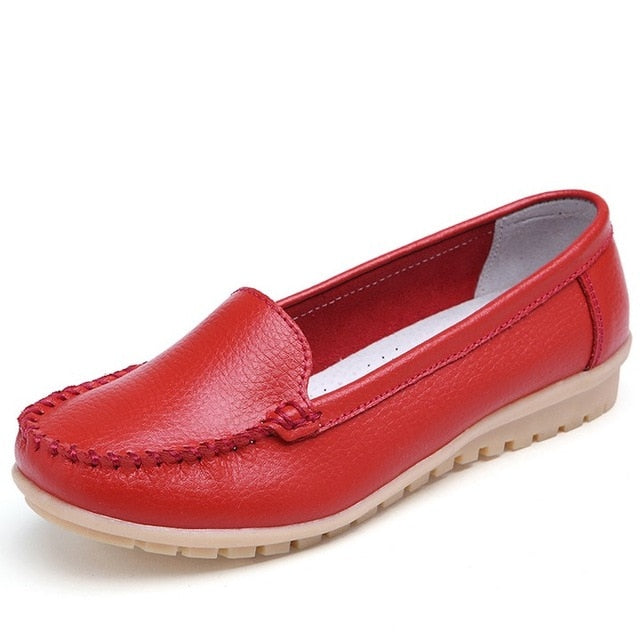 Women Flats Genuine Leather Shoes
