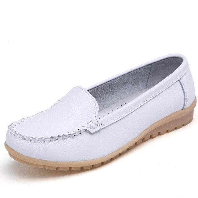 Women Flats Genuine Leather Shoes