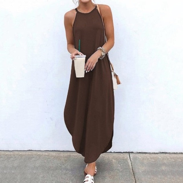 Women Casual Sleeveless Dress