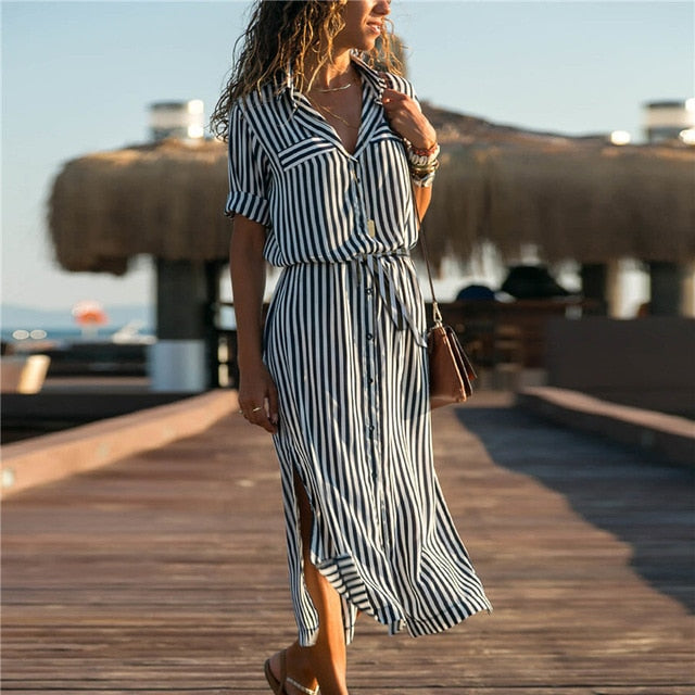 Summer Boho Beach Maxi Dress