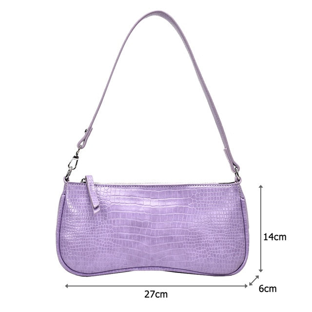 Alligator Pattern Women Messenger Handbags