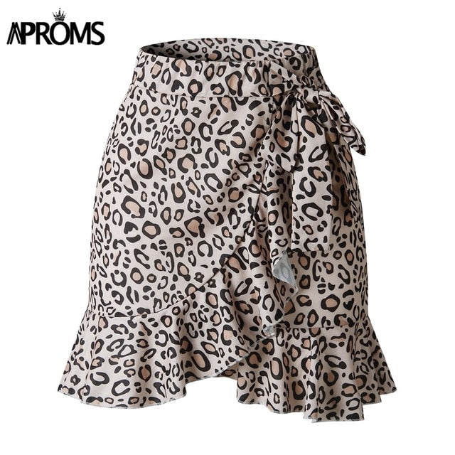 Women Multi Dot Print Short Mini Skirts