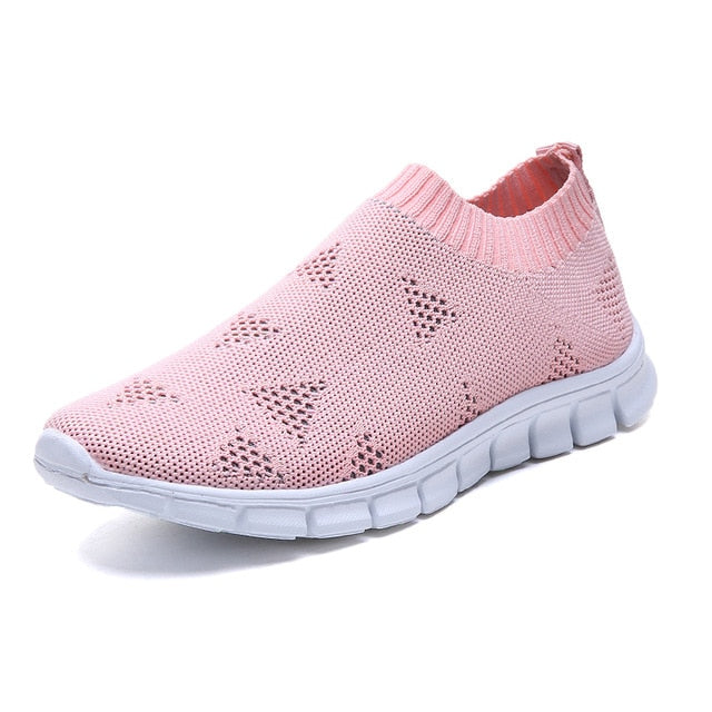 Breathable Mesh Platform Sneakers