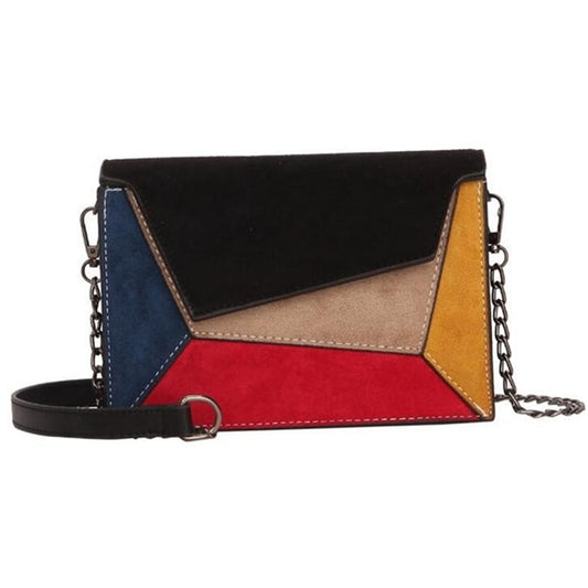 Retro Matte Patchwork Crossbody Bags