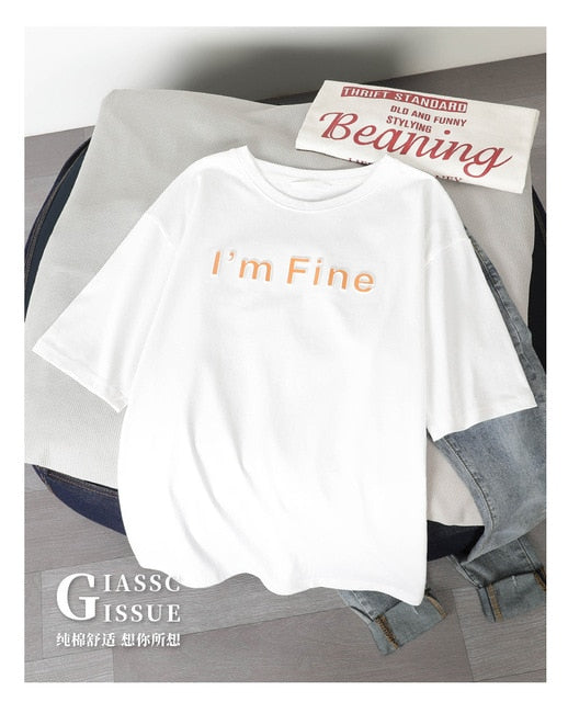 Fashion Cartton Print Casual Women T-Shirt