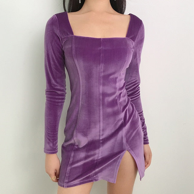 Women Elegant split Femme Dresses