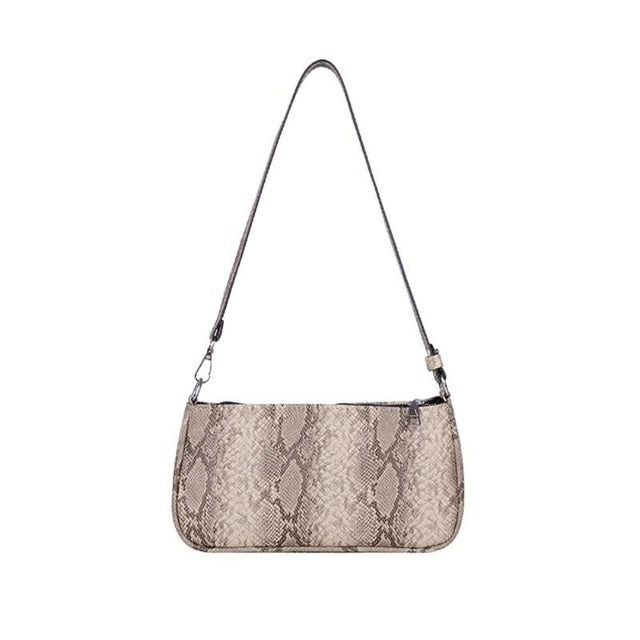 Serpentine Pattern Shoulder Women Bag